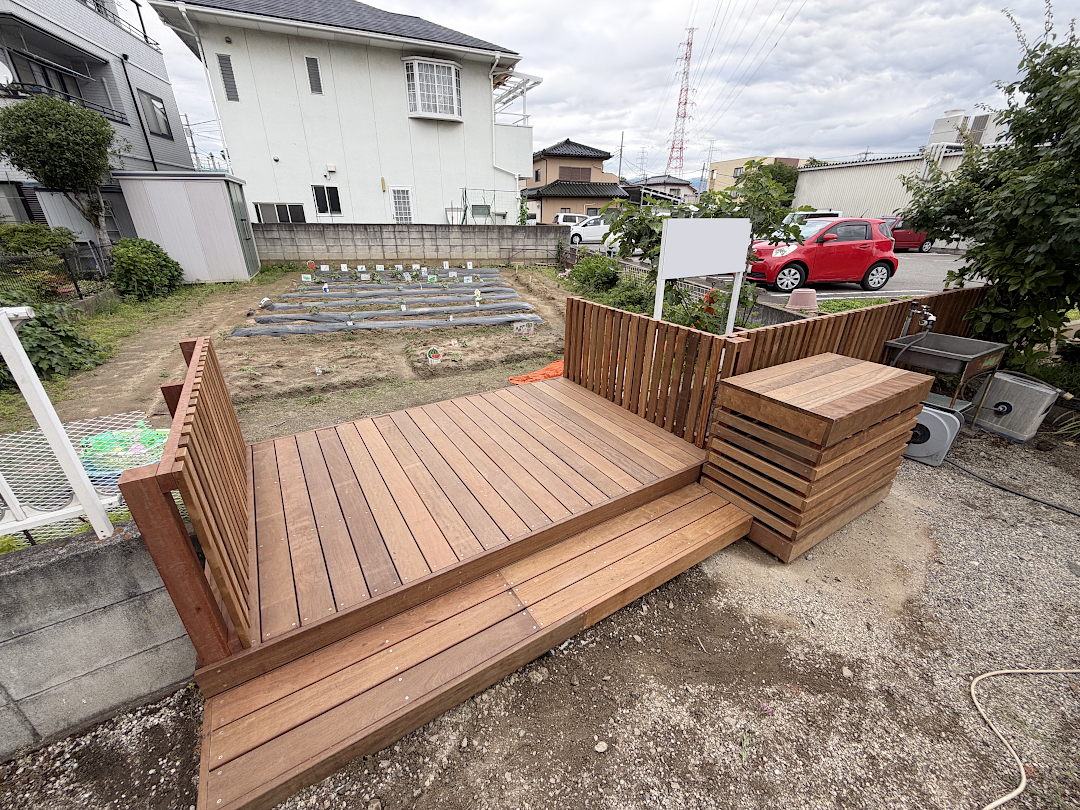 【某こども園 建築デザイン ウッドデッキ】after_01