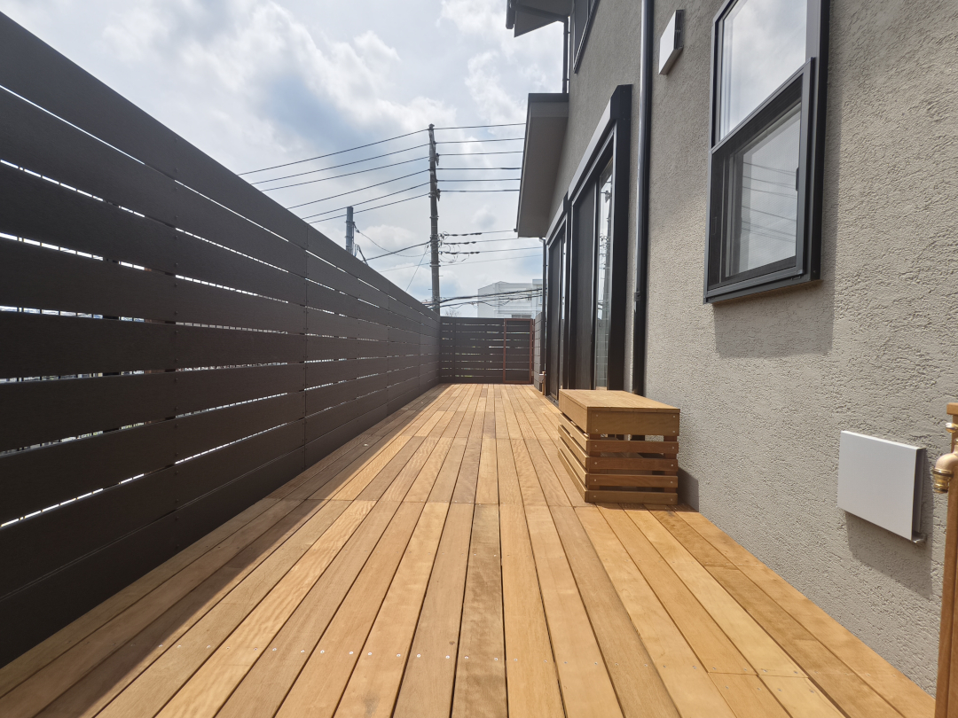 【川崎市多摩区 戸建て庭 ウッドデッキ 】after_01