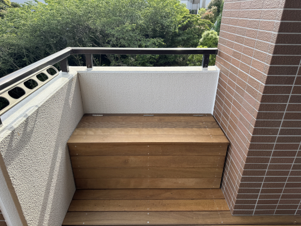 【横浜市西区 マンションベランダ ウッドデッキ】after_03
