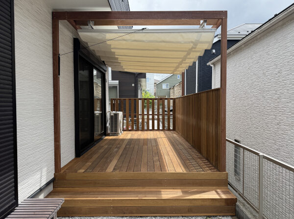 【横浜市港北区 一戸建て庭 ウッドデッキ】after04