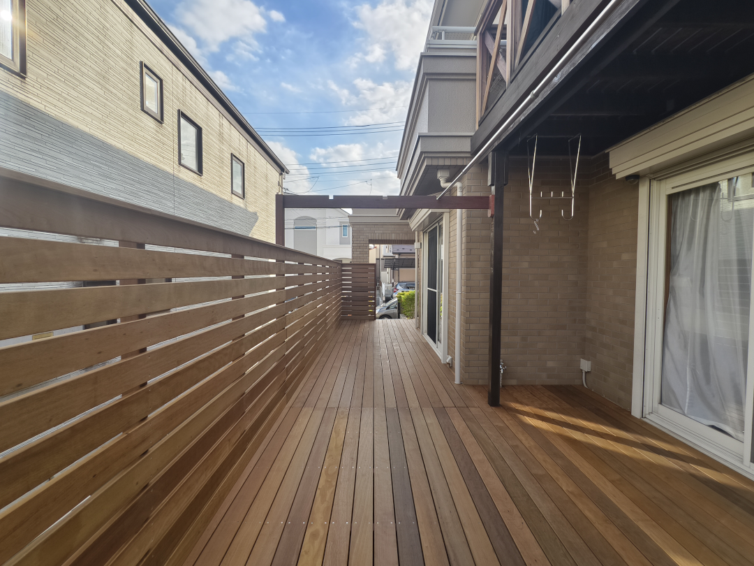 【横浜市都筑区 一戸建て庭 ウッドデッキ】after_06