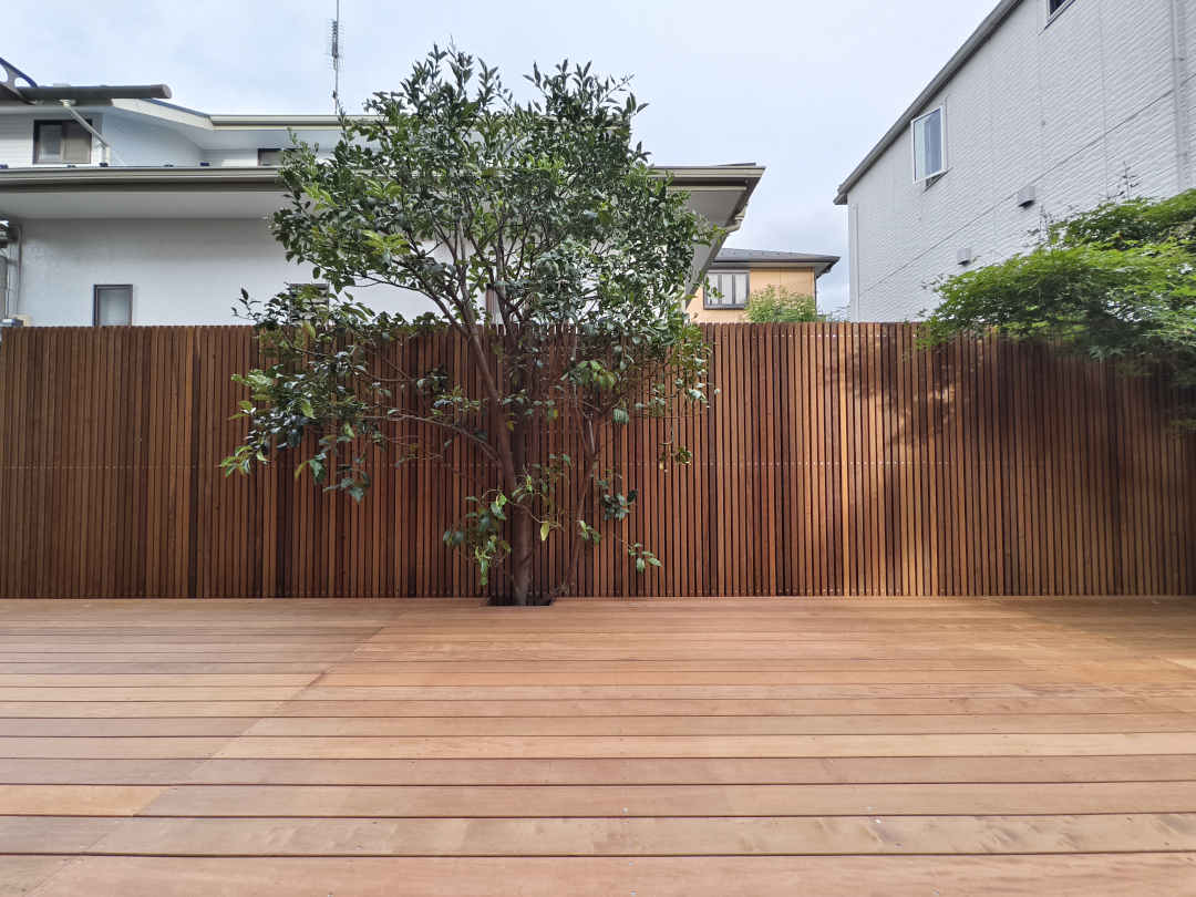 【横浜市都筑区 一戸建て庭 ウッドデッキ】after07